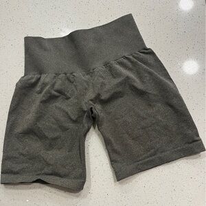 Military Green High-Waisted Women's Shorts